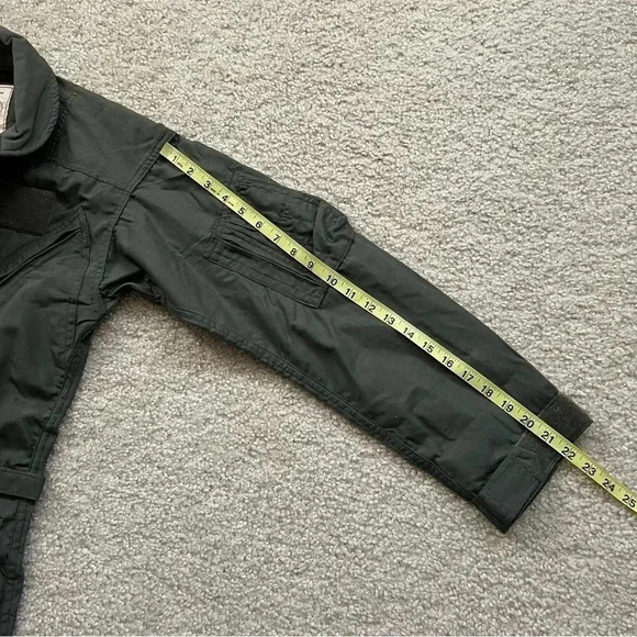 Military Coveralls Flyers Summer Fire Resistant Green 36R Gibraltar Industries - Picture 8 of 16